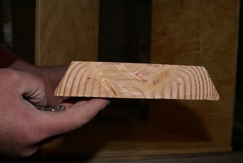The bottom board, showing the correct shape