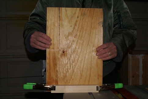 Clamp the side and support together