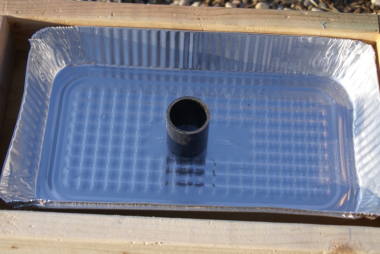 The Pipe as it will sit in the pan